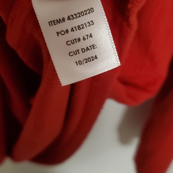 Torrid Size 4 Red Long Sleeve Women's Top Super Soft Rib - Picture 3 of 7